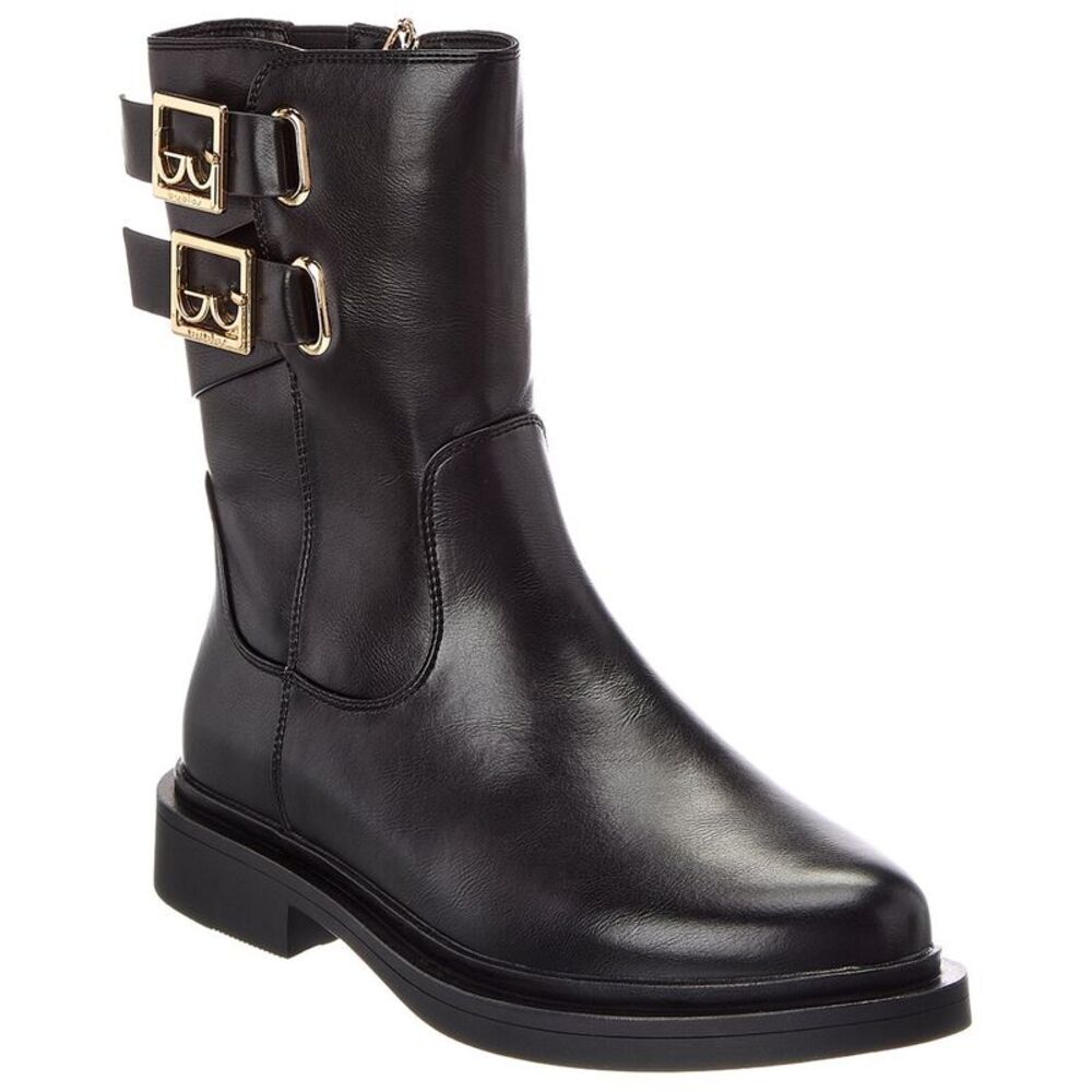 Byblos Leather Boot, Black